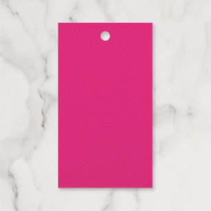 Hot Pink Wedding Vetgedrukte effen kleur uitnodi Cadeaulabels