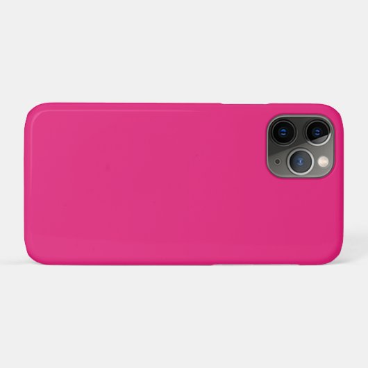 Hot Pink Wedding | Vetgedrukte effen kleur uitnodi Case-Mate iPhone Case (Achterkant (horizontaal))