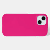 Hot Pink Wedding | Vetgedrukte effen kleur uitnodi Case-Mate iPhone Case (Achterkant (horizontaal))