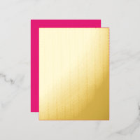 Hot Pink Wedding | Vetgedrukte effen kleur uitnodi