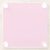 Hot Pink Wedding | Vetgedrukte effen kleur uitnodi Glazen Onderzetter (Achterkant)