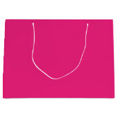 Hot Pink Wedding | Vetgedrukte effen kleur uitnodi Groot Cadeauzakje (Voorkant)