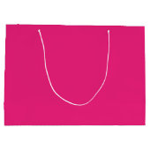 Hot Pink Wedding | Vetgedrukte effen kleur uitnodi Groot Cadeauzakje (Achterkant)