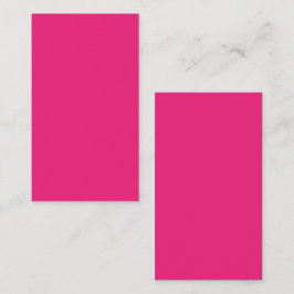 Hot Pink Wedding | Vetgedrukte effen kleur uitnodi Informatiekaartje