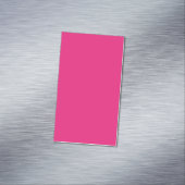 Hot Pink Wedding | Vetgedrukte effen kleur uitnodi Magnetisch Visitekaartje (Voorbeeld)