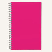 Hot Pink Wedding | Vetgedrukte effen kleur uitnodi Notitieboek (Voorkant)