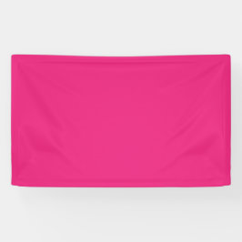 Hot Pink Wedding | Vetgedrukte effen kleur uitnodi Spandoek