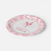 Hot Pink Westerne vrijgezellenfeest Papieren Bordje (Gekanteld)