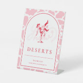 Hot Pink Westerne vrijgezellenfeest Reclamebord Met Voetstuk