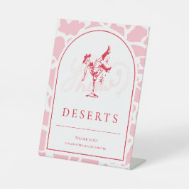 Hot Pink Westerne vrijgezellenfeest Reclamebord Met Voetstuk