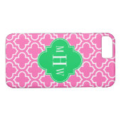 Hot Pink WhMarokkaans #6 Emerald Green 3I Monogram Case-Mate iPhone Case (Achterkant (Horizontaal))