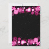 Hot Pink Winter Wonderland Company Kerstmis Kaart (Achterkant)