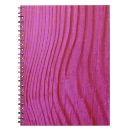Hot Pink Wood Notitieboek