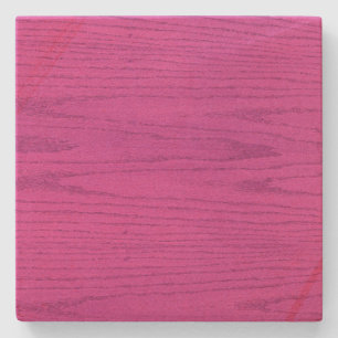 Hot Pink Woodgrain Square Onderzetter