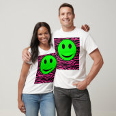 HOT PINK ZEBRA GREEN T-SHIRT (Unisex)