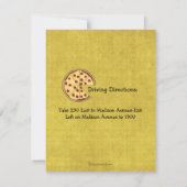 Hot Pizza Chef Party Invitation Kaart (Achterkant)