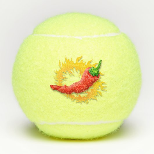 Hot-pluggable met vlam tennisballen (Voorkant)