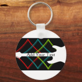 Hot Pop Kleur gitaar Business Sleutelhanger (Voorkant)