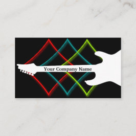 Hot Pop Kleur gitaar Business Visitekaartje