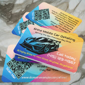 Hot Popping Mobiele Auto Auto Detailing QR Code UR Visitekaartje