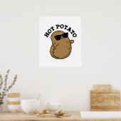 Hot Potato Funny Veggie Pun Poster (Keuken)