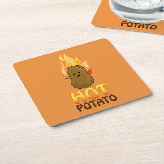 Hot Potato Kartonnen Onderzetters (Schuin)