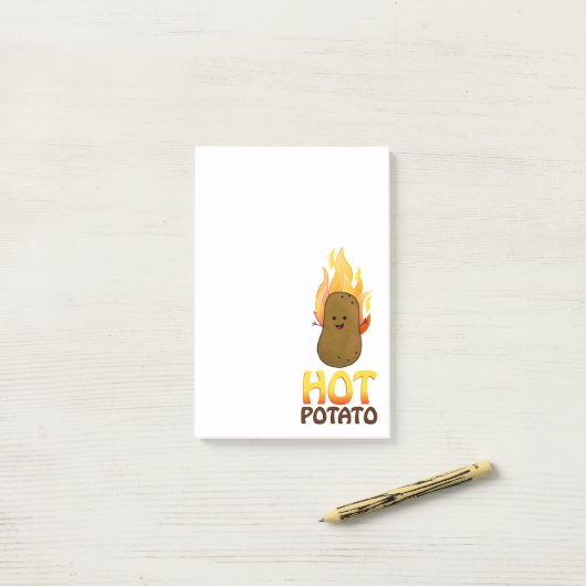 Hot Potato Post-it® Notes (Op bureau)
