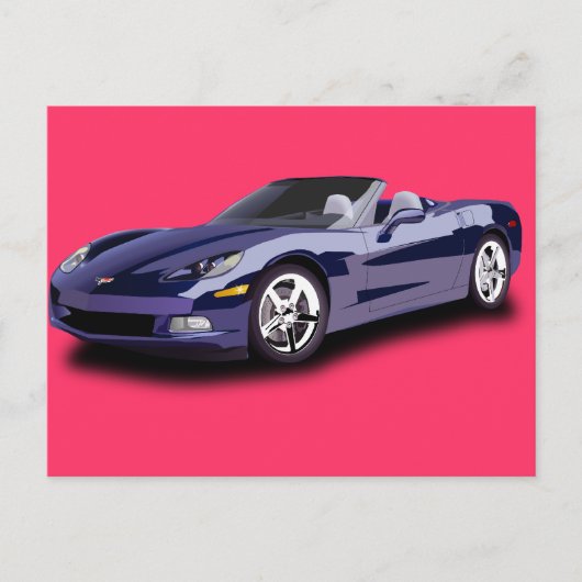 Hot Racing Briefkaart (Voorkant)