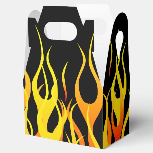 Hot Racing Flames Grafisch Bedankdoosjes (Geopend)