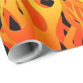 Hot Racing Flames Grafisch Cadeaupapier (Rol Hoek)