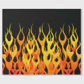 Hot Racing Flames Grafisch Cadeaupapier (Vlak)