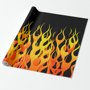 Hot Racing Flames Grafisch Cadeaupapier