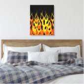 Hot Racing Flames Grafisch Canvas Afdruk (Insitu (Slaapkamer))