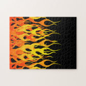 Hot Racing Flames Grafisch Legpuzzel (Horizontaal)