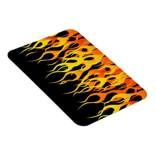 Hot Racing Flames Grafisch Magneet (Rechterzijde)