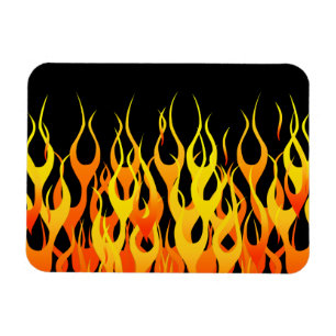 Hot Racing Flames Grafisch Magneet