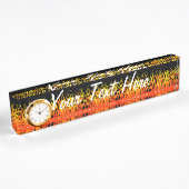 Hot Racing Flames Grafisch Naambordje