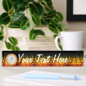 Hot Racing Flames Grafisch Naambordje