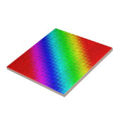 Hot Rainbow Mosaic Shimmer, Tegeltje (Zijkant)