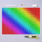 Hot Rainbow Mosaic Shimmer, Tissuepapier (Craft)