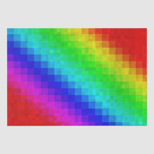 Hot Rainbow Mosaic Shimmer, Tissuepapier (Voorkant)
