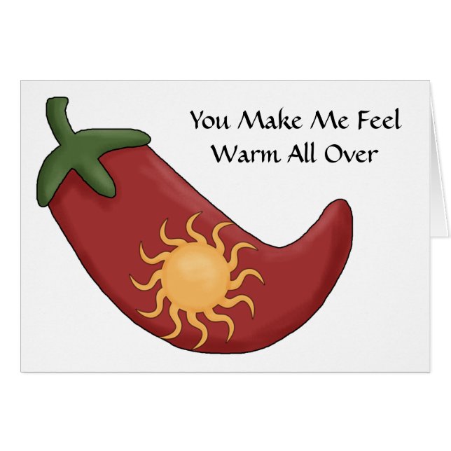 Hot Red Chili Pepper - Liefde (Voorkant Horizontaal)