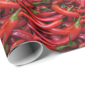 Hot Red Chili Peppers Gift Wrapping Paper Cadeaupapier (Rol Hoek)