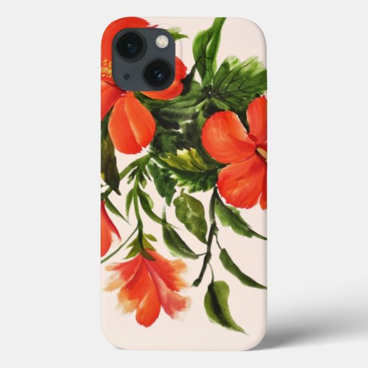 Hot Red Hibiscus Case-Mate iPhone Case (Achterkant)