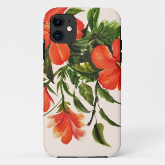 Hot Red Hibiscus Case-Mate iPhone Case (Achterkant)
