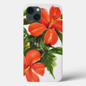 Hot Red Hibiscus Case-Mate iPhone Case (Achterkant)