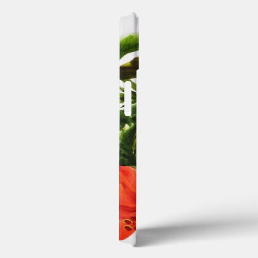 Hot Red Hibiscus Case-Mate iPhone Case (Achterkant / Rechts)
