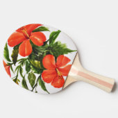 Hot Red Hibiscus Tafeltennisbatje (Zijkant)