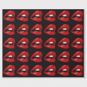 Hot Red Lips Cadeaupapier (Vlak)