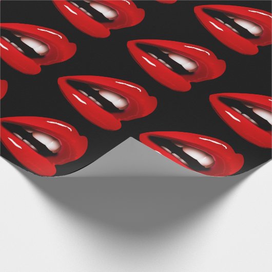 Hot Red Lips Cadeaupapier (Hoek)
